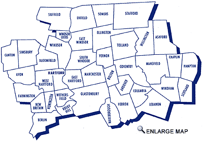 Service Area Map - Map can be enlarged as linked.